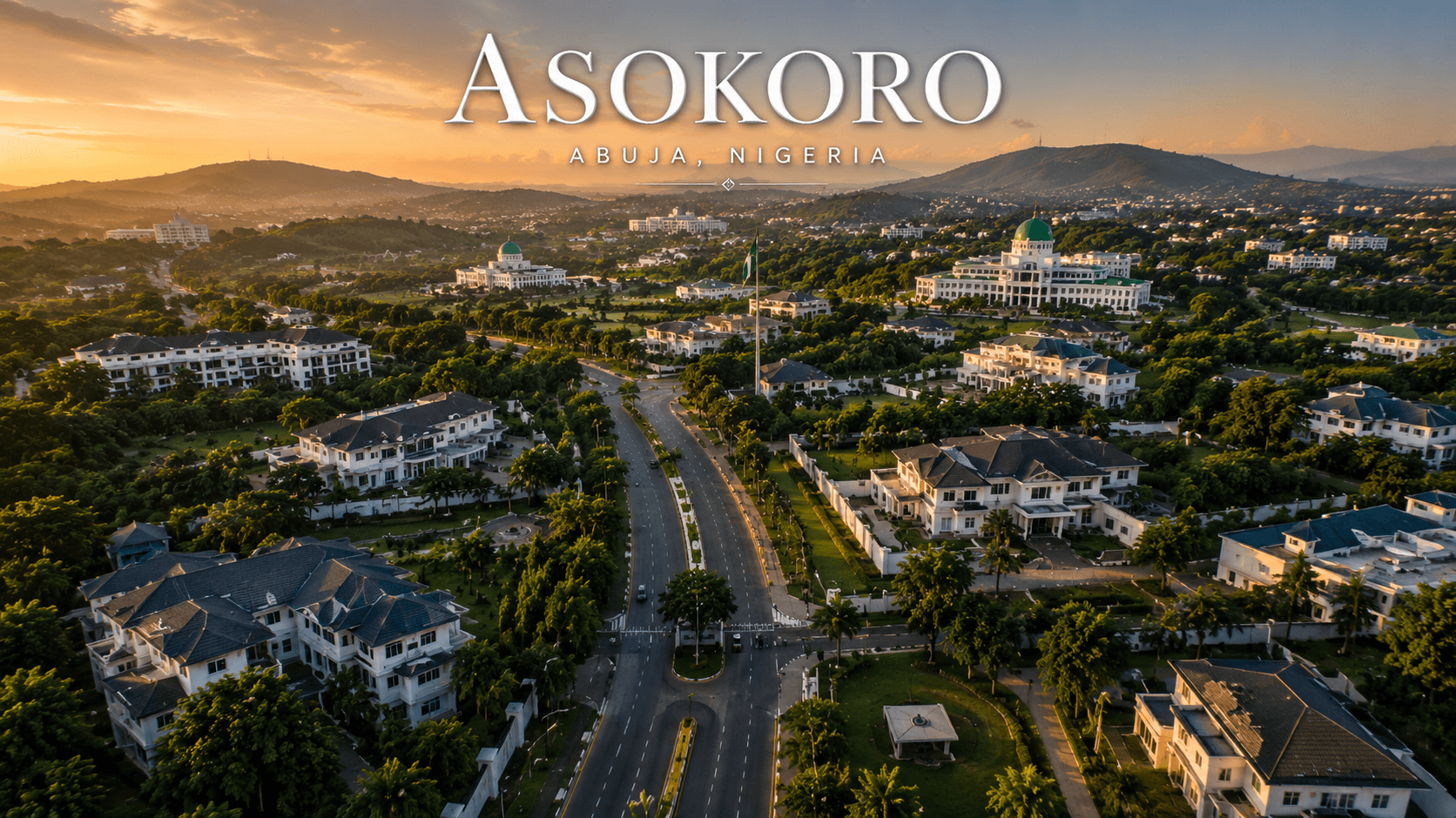 Aerial view of Asokoro, Abuja